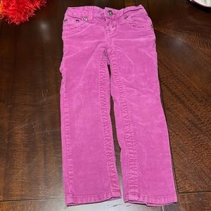 $7 3+ bundle item MUDD jeans corduroy purple slim adjustable waist snap closure